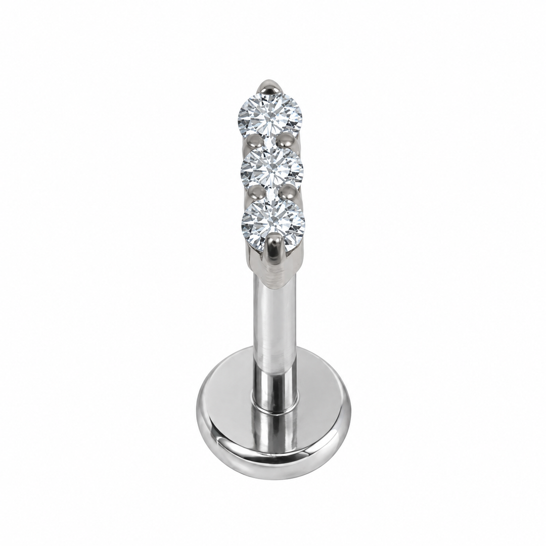 Crystal Trio Single Stud