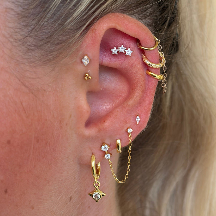 Dainty Diamond Single Stud