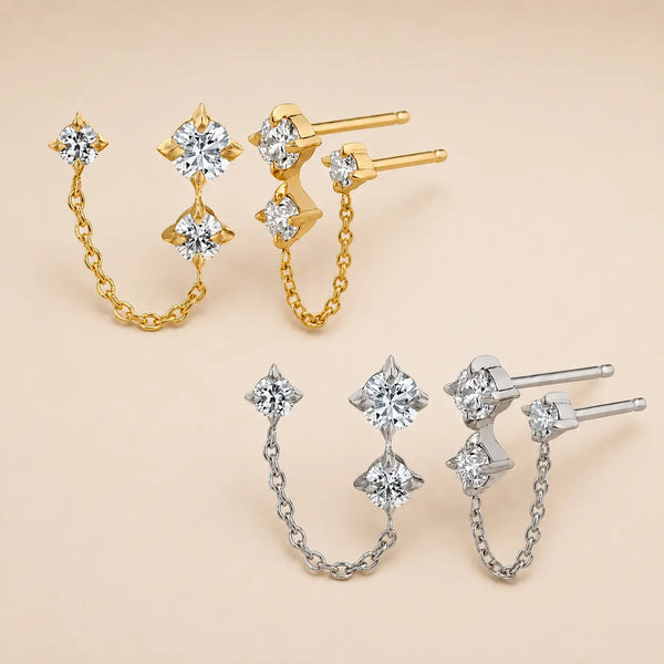 Double Chain Studs