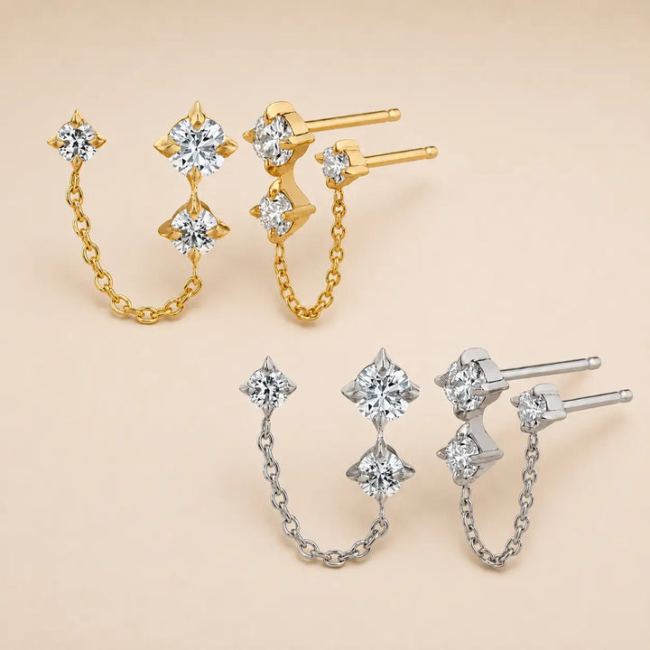 Double Chain Studs