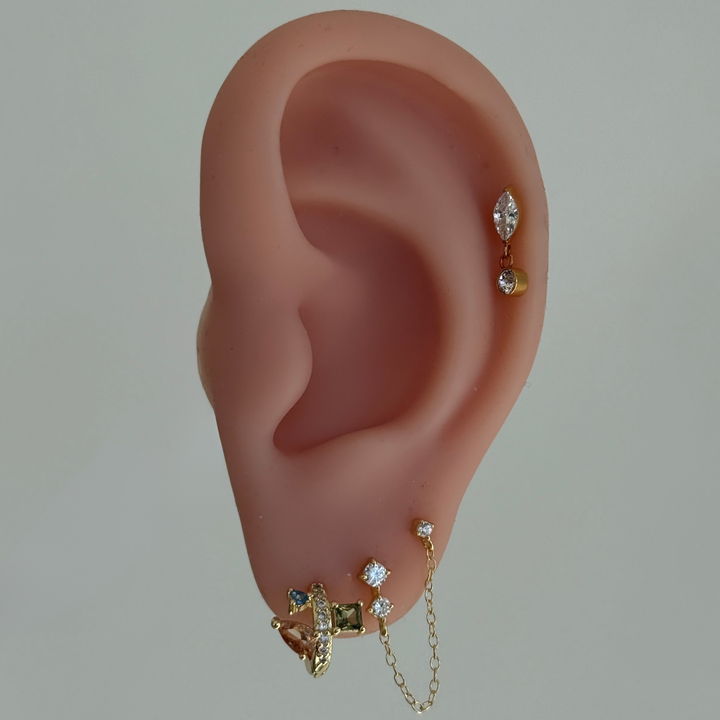 Tonal Gem Chain Ear Stack Bundle